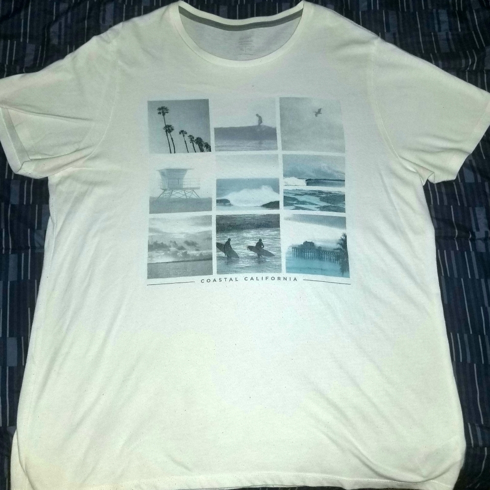 Summer Costal California White Shirt